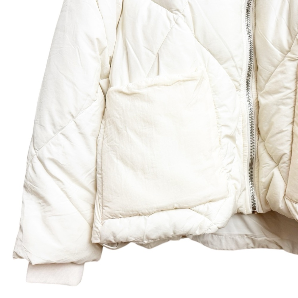 Free People Emmy Swing Puffer Coat Jacket Cream - Picture 4 of 8